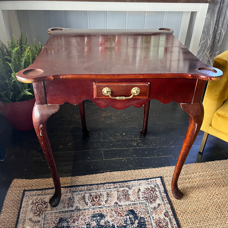 Antique Queen Anne Mahogany card table
