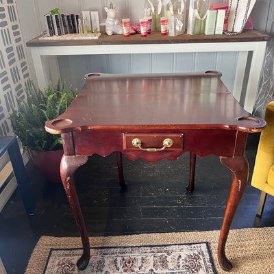 Antique Queen Anne Mahogany card table